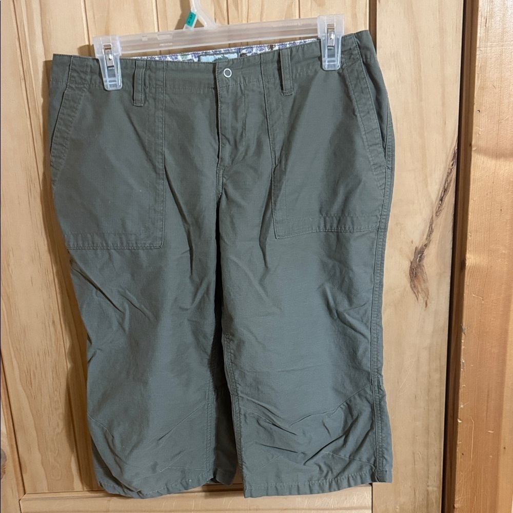 Horny Toad Green Capris